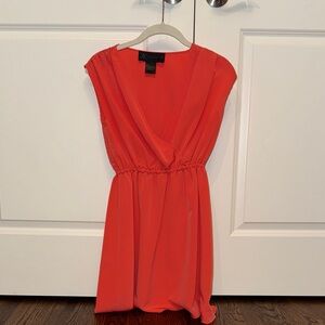 Kardashian Kollection Vibrant Orange Mini Dress